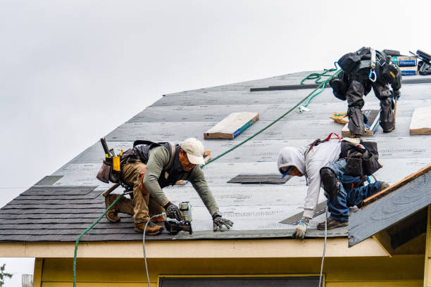 Professional Roofing technician working in Broomfield, CO